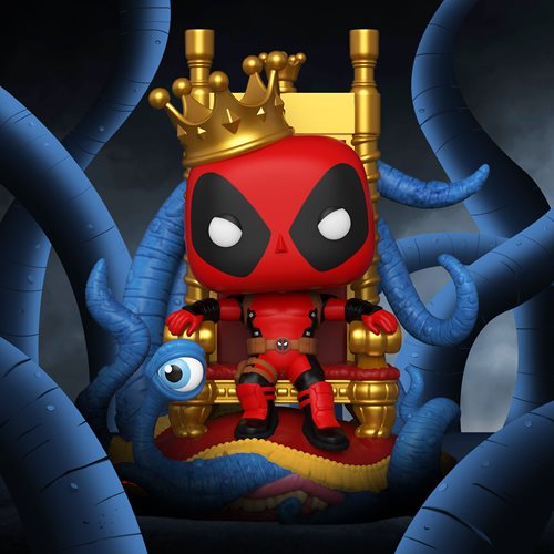 Marvel Heroes King Deadpool on Throne Deluxe Funko Pop! Vinyl Figure #724 - Previews Exclusive