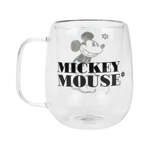 Mickey Mouse 11 oz. Double Wall Glass Mug