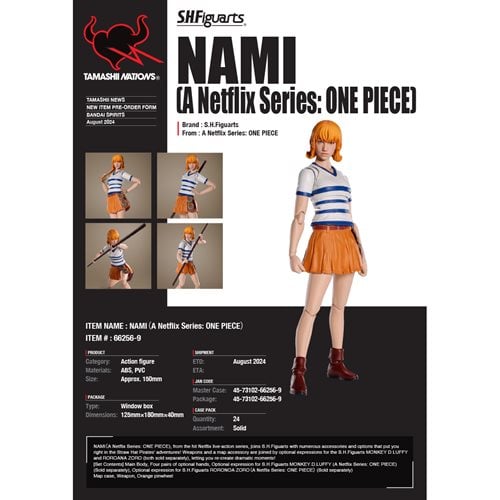 One Piece Netflix Series Nami S.H.Figuarts Action Figure