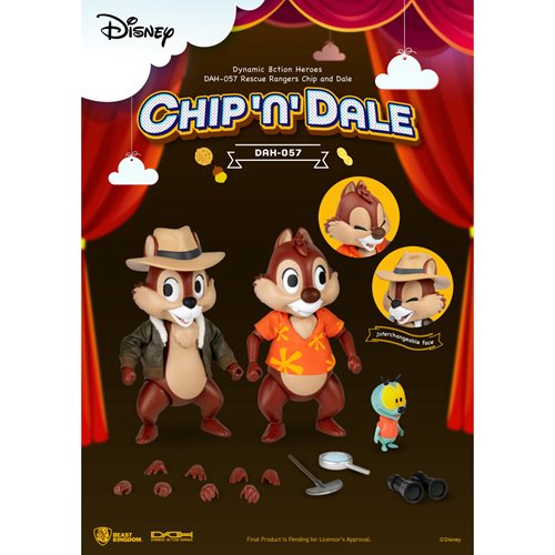 Chip 'n Dale: Rescue Rangers Chip and Dale DAH-057 Dynamic 8-Ction Heroes Action Figure 2-Pack