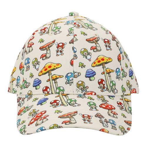 Super Mario Mushroom Kingdom Toads Snapback Hat