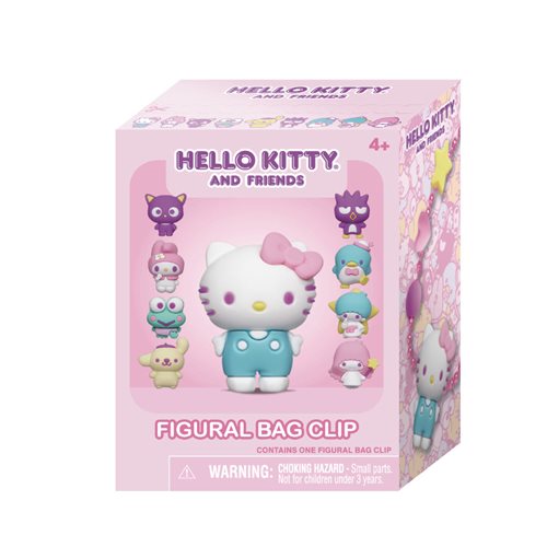 Hello Kitty Kawaii Tokyo 3D Foam Ball Chain Bag Clip Random 6-Pack