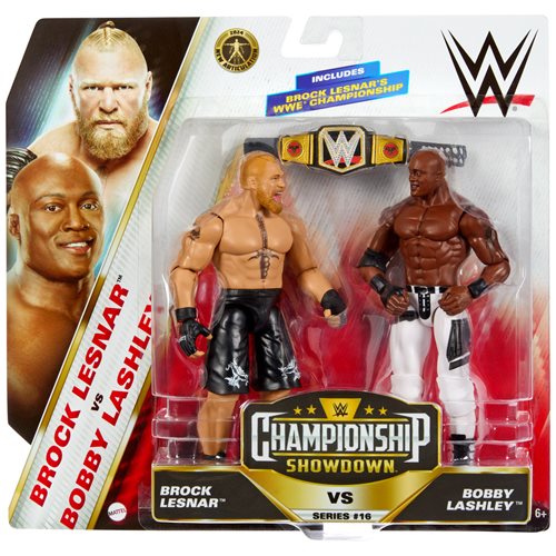 WWE Championship Showdown Series 16 Brock Lesnar vs. Bobby Lashley Action Figure 2-Pack