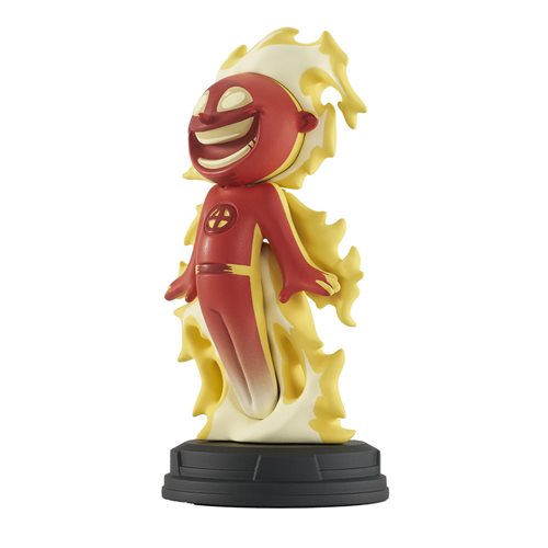Marvel Animated Style Human Torch Statue
