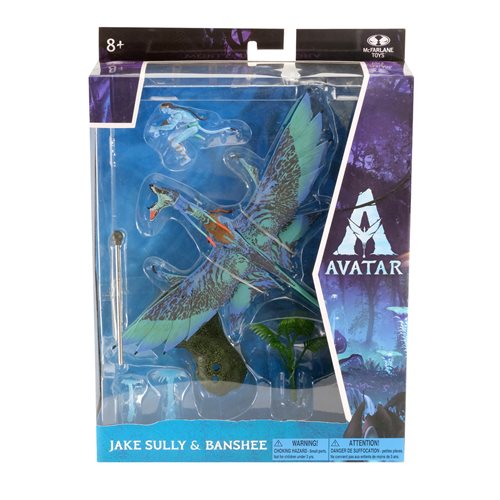 Disney Avatar 1 Movie World of Pandora Large Deluxe Creature Bob Banshee Vehicle and Jake Sully Acti