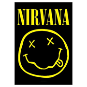 Nirvana Smiley Face Fabric Poster Wall Hanging