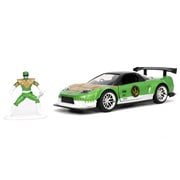 Mighty Morphin' Power Rangers 2002 Honda NSX Type-R 1:32 Scale Die-Cast Metal Vehicle with Green Ranger Nano Figure