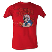 Speed Racer Logo and Speed Red T-Shirt