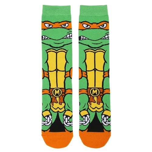 Teenage Mutant Ninja Turtles Michelangelo Animigos 360 Character Socks