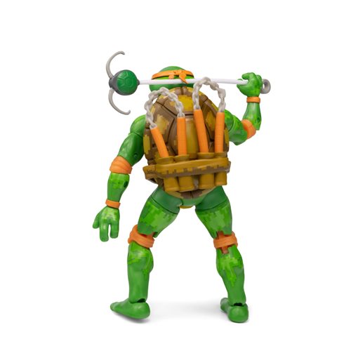 Teenage Mutant Ninja Turtles BST AXN Arcade Game Michelangelo 5-Inch Figure, Not Mint