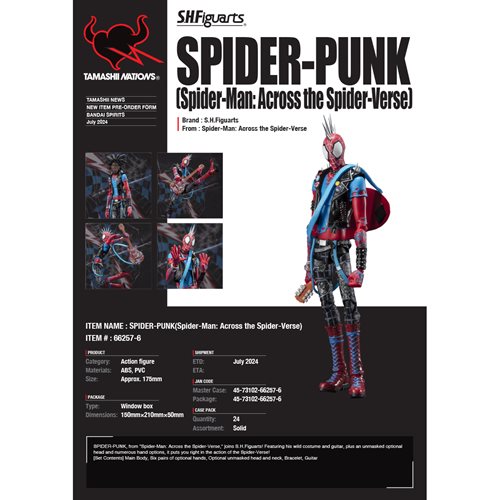 Spider-Man: Across the Spider-Verse Spider-Punk S.H.Figuarts Action Figure