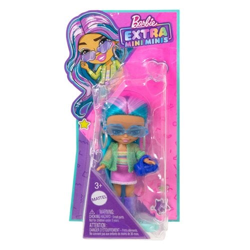 Barbie Extra Mini Minis Doll with Rainbow Hair
