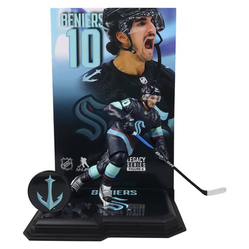 NHL SportsPicks Seattle Kraken Matty Beniers 7-Inch Scale Posed Figure Case of 6