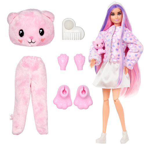 Barbie Cutie Reveal Cozy Cute Tees Teddy Bear Doll