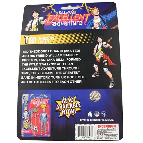 Bill & Ted's Excellent Adventure Ted Theodore Logan III 5-Inch FigBiz Action Figure