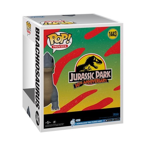 Jurassic Park Brachiosaurus Super 6-Inch Funko Pop! Vinyl Figure #1443 - Entertainment Earth Exclusive