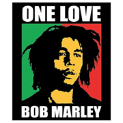 Bob Marley One Love Micro Raschel Fleece Blanket