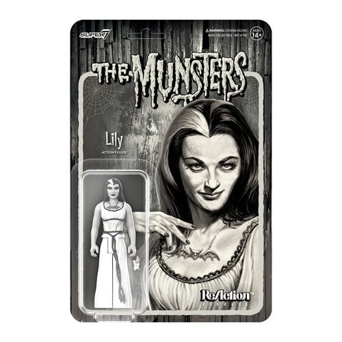 Munsters Lily (Grayscale) 3 3/4-Inch ReAction Figure