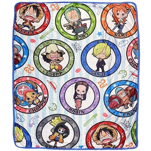 One Piece Fi Arc SD Badges Throw Blanket