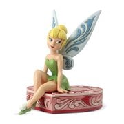 Disney Traditions Tinker Bell Sitting on Heart Statue