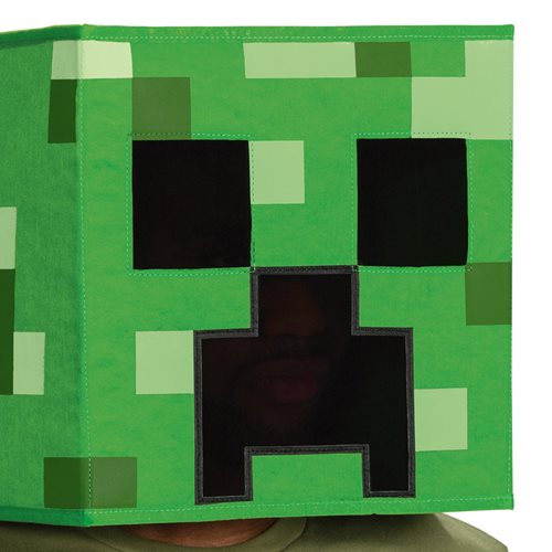 Minecraft Anniversary Creeper Block Head Roleplay Mask