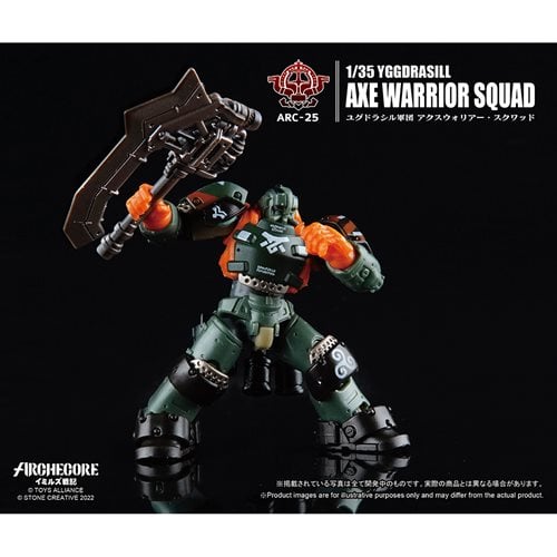 Archecore Ymirus ARC-25 Yggdrasill Axe Warrior Squad 1:35 Scale Action Figure Set of 3