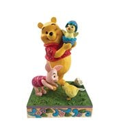 Disney Traditions Winnie the Pooh and Piglet with Chick A Spring Surprise by Jim Shore Statue, Not Mint