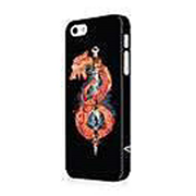 Vikings Sword and Flame Snake Black iPhone 5 Case