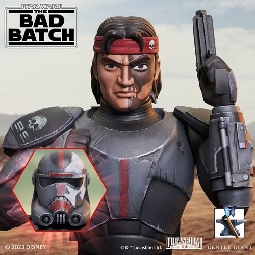 Star Wars Bad Batch Hunter 1:7 Scale Bust