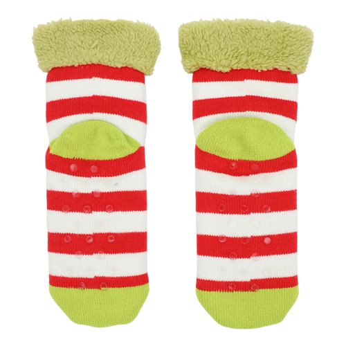 How the Grinch Stole Christmas Grinch Faux Sherpa Women's Quarter Crew Socks