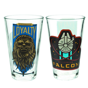 Star Wars: The Force Awakens Millennium Falcon and Chewbacca 10 oz. Glass Tumbler