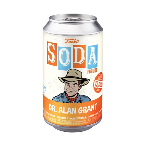 Jurassic Park Alan Grant Vinyl Funko Soda Figure