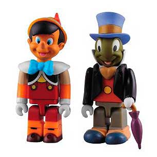 Disney Pinocchio and Jiminy Cricket Kubrick 2-Pack