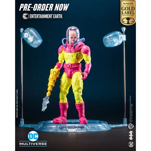 DC Multiverse Mr. Freeze Black Light Gold Label 7-Inch Scale Action Figure - Entertainment Earth Exclusive