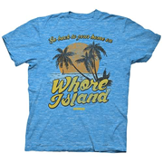Anchorman Whore Island Turquoise T-Shirt