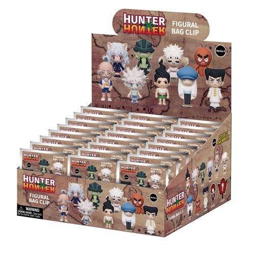Hunter x Hunter Series 4 3D Foam Bag Clip Display Case of 24
