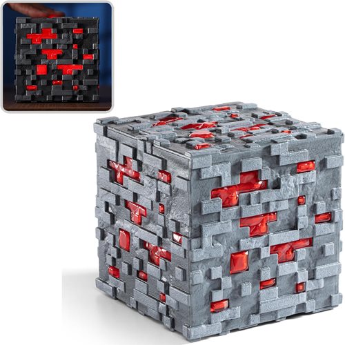 Minecraft Light-Up Redstone Ore Prop Replica
