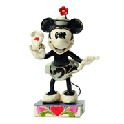 Disney Traditions Black & White Minnie Yoo-Hoo Resin Statue