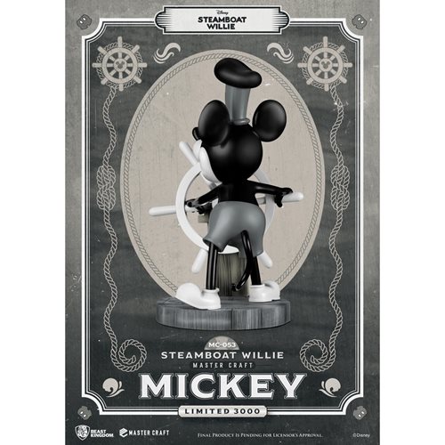 Steamboat Willie Mickey Mouse MC-053 1:4 Scale Master Craft Statue