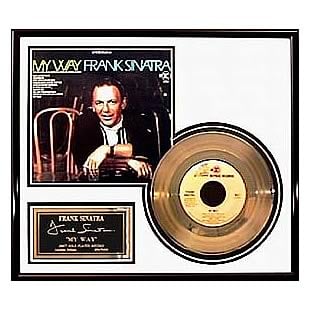 Frank Sinatra My Way Framed Gold Record