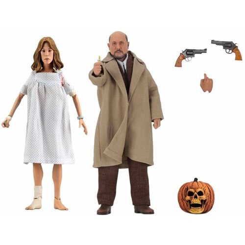 Halloween 2 Doctor Loomis and Laurie Strode 8-Inch Scale Clothed Action Figure 2-Pack