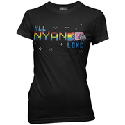 Nyan Cat All Nyan Long Black Juniors T-Shirt
