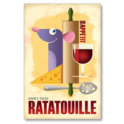 Ratatouille Bon Appetit Paper Giclee Print