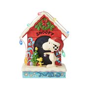 Peanuts Snoopy by Dog House Merry and Bright by Jim Shore Statue