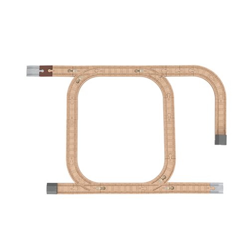 Thomas & Friends Fisher-Price Wooden Railway Expansion Clackety Track Pack Playset