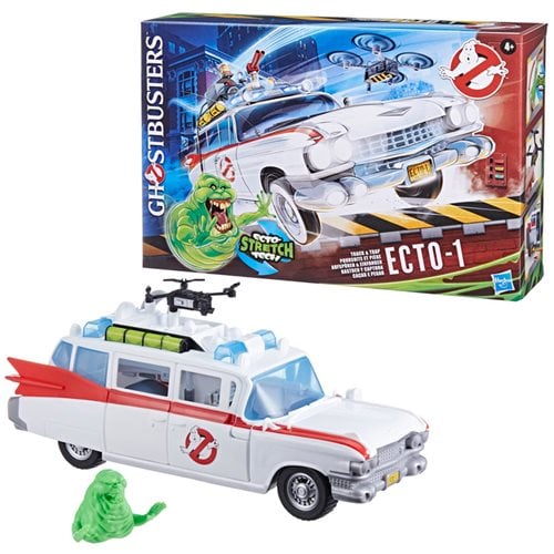 Ghostbusters Track & Trap Ecto-1 Toy Vehicle with Fright Features Ecto-Stretch Tech Slimer