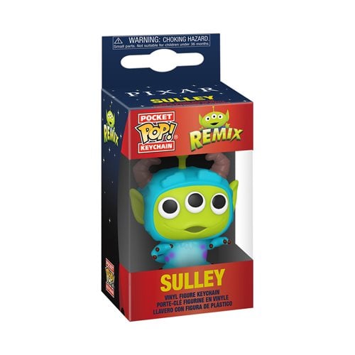 Pixar 25th Anniversary Alien as Sulley Pocket Pop! Key Chain