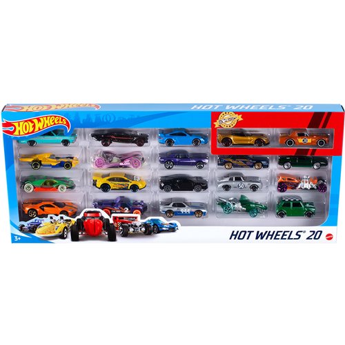 Hot Wheels 1:64 Scale 20-Car Pack Case of 6