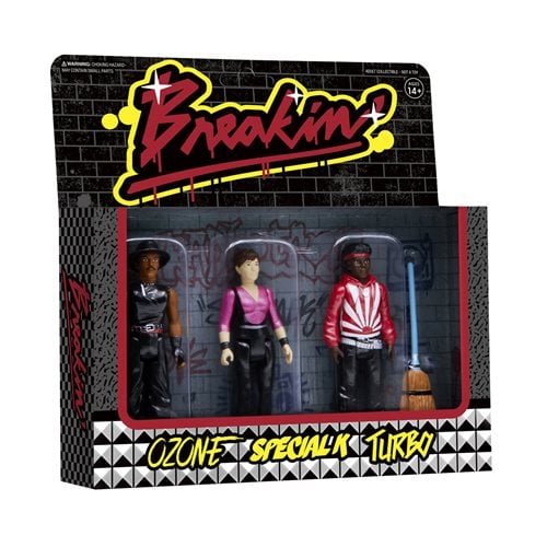 Breakin' Metallic Ozone, Special K, and Turbo 3 3/4-Inch ReAction Figures 3-Pack