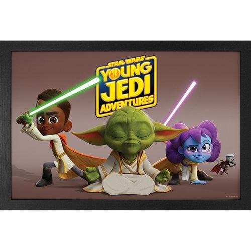 Star Wars: Young Jedi Adventures Yoda Group Framed Art Print
